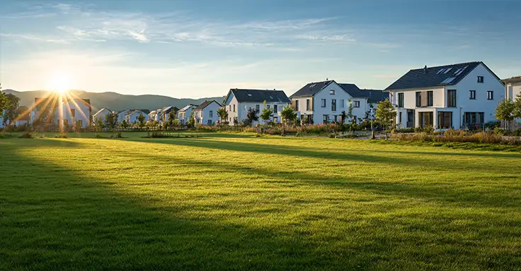 Landwirtschaftliche Fläche am Stadtrand